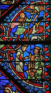 Les Mages avec Hérode ; Annonciation aux bergers