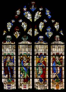 Vitrail w37 représentant les Évangélistes - Quatre - French School