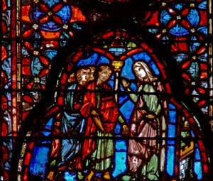 La prostituée Rahab avec les espions - French School