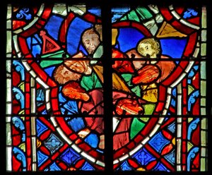 Samson détruit le temple. Juges XVI 28 - French School