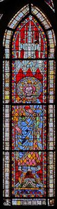 Fenêtre w7 représentant Louis, fils de Lothaire II - French School