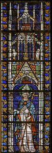 Fenêtre w7 représentant Saint Maurice - French School