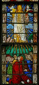 Fenêtre w7 représentant la transfiguration - French School