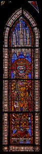 Fenêtre w9 représentant Charlemagne - French School