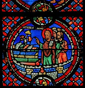 Saint André transforme sept démons en chiens - French School