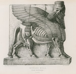 Taureau ailé, de Khorsabad, Louvre - French School