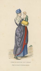 Femme de Bayonne, XVIe siècle - French School