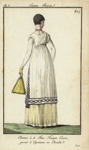Femme avec une coupe Titus aux jardins de Tivoli