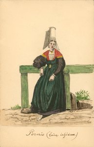 Costume féminin de Pornic, Loire-Inférieure - French School