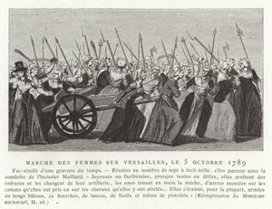 Marche des femmes sur Versailles, Révolution française, 5 octobre 1789 - French School