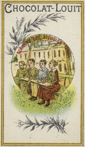 Écriture pour les aveugles, 1830 - French School