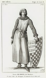XIIIe siècle, Règne de Louis IX, Pierre de Druex, dit Mauclere, Il était Duc de Bretagne; il mourut le 22 Juin 1250