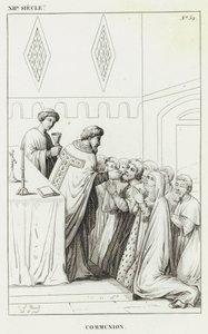 XIIe siècle, communion - French School