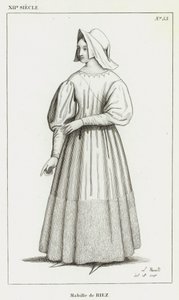 XII Siècle, Mabille de Riez (gravure) - French School