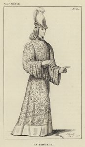 XIVe siècle, un seigneur - French School