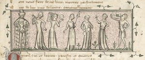 Les sept péchés capitaux, vers 1380 - French School