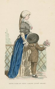 Jeune femme et petit garçon, XVIIIe siècle