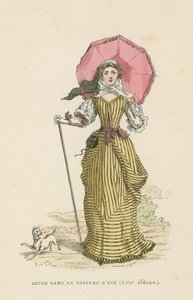 Jeune femme en robe d