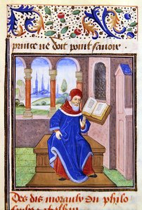 Zaqaquin, de Histoire des Philosophes, fin du XVe siècle - French School