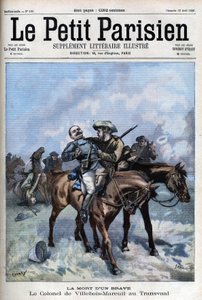 Mort du général Villebois Mareuil pendant la guerre des Boers (1899-1902) - dans « Le Petit Parisien » - French School