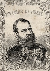 portrait du Grand-Duc de Hesse Louis IV par Hesse - 1870-71 (gravure) - French School
