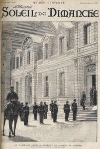 Affaire Dreyfus - Le capitaine Alfred Dreyfus sortant du Conseil de guerre - Procès de Rennes - Alfred Dreyfus quittant le Conseil de guerre (1899) - "Le soleil du dimanche" de 1899 - French School
