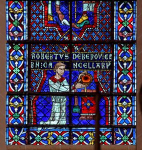 le donateur - Robert de Bérou - French School