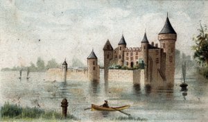 Vue du Château de la Brède (Gironde) - French School