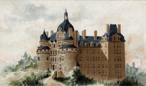 Vue du château de Brissac (Maine-et-Loire).