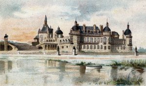 Vue du château de Chantilly (Oise)