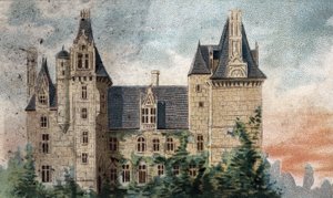 Vue du château de Montigny-le-Ganelon (Eure-et-Loir)