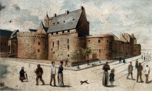 Vue du château de Nantes (Loire-Atlantique) - French School