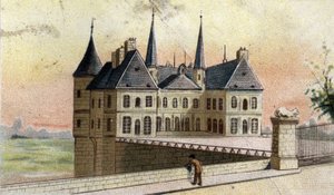 Vue du château de Randan (Puy-de-Dôme) - French School