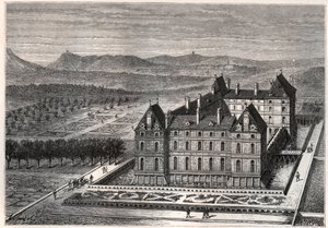 Vue du château de Rosny - French School