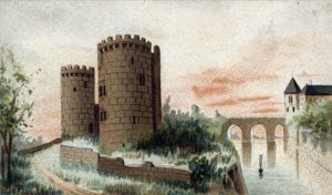 Vue du château de Cinq Mars (Indre et Loire) - French School
