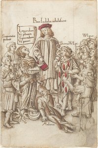"Ne marchez pas en dehors de la voie publique" [fol. 35 recto]
