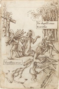 Aide celui qui prend son fardeau, pas celui qui le dépose [fol. 31 recto] - French early 16th Century