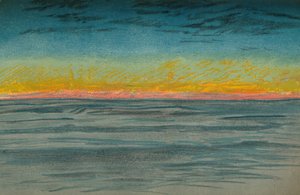 Le Jour polaire déclinant, 22 septembre 1893. Esquisse au pastel, 1893