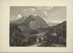 Passage du Quindiu, dans la Cordillère des Andes, dessiné par Koch, illustration de 