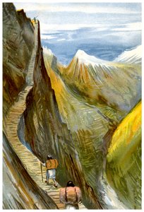 La piste de Nerpani, Tibet, 1898 - Friedrich Arnold Brockhaus