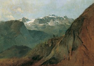 Le Dachstein vu du Plassen près de Hallstatt