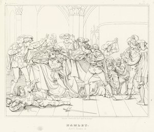 Hamlet, Acte V, Scène 2 - Friedrich August Moritz Retzsch