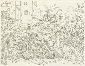 Illustration pour le Faust de Goethe - Friedrich August Moritz Retzsch