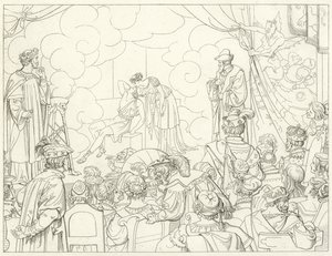 Illustration pour le Faust de Goethe - Friedrich August Moritz Retzsch