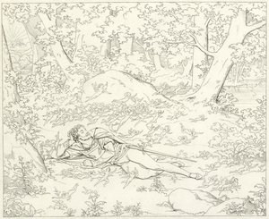 Illustration pour le Faust de Goethe - Friedrich August Moritz Retzsch