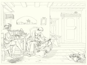 Illustration pour Le Chant de la Cloche de Schiller - Friedrich August Moritz Retzsch