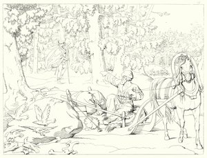 Illustration pour le Lied von der Glocke de Schiller, ou Le Chant de la Cloche - Friedrich August Moritz Retzsch