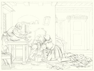 Illustration pour Lied von der Glocke de Schiller - Friedrich August Moritz Retzsch