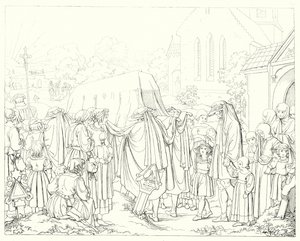 Illustration pour Lied von der Glocke de Schiller - Friedrich August Moritz Retzsch