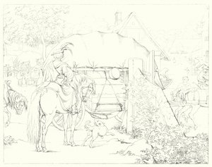 Illustration pour le Lied von der Glocke de Schiller, ou Le Chant de la Cloche (gravure) - Friedrich August Moritz Retzsch